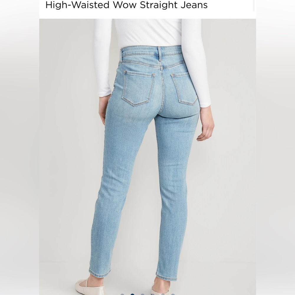Old Navy High-Waisted Wow Straight Jeans - Picture 2 of 2